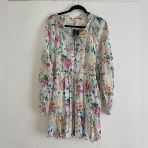 Nightcap floral watercolor dress NWT
